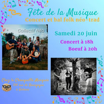 Concert et bal folk néo-trad avec le Collectif Néo et Dérives