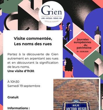 Visite commentée "Les noms des rues" de Gien
