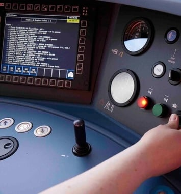 Simulateur de conduite d'un train