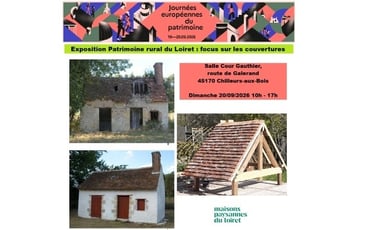 Bâti rural ancien : focus Couverture, expo photos, matériaux, démonstration