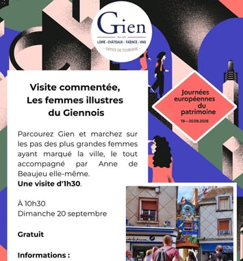 Visite commentée "Les femmes illustres du giennois"