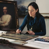Découverte et visite d'un atelier de restauration de peintures
