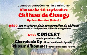 Visite du château de Changy et concert de la Chorale de Gy