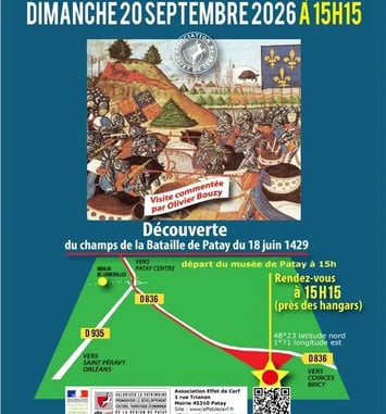 Découverte du champ de bataille de la victoire de Jeanne d'Arc à Patay